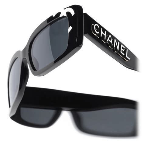 chanel sunglasses with chanel letters on the side|Eyewear .